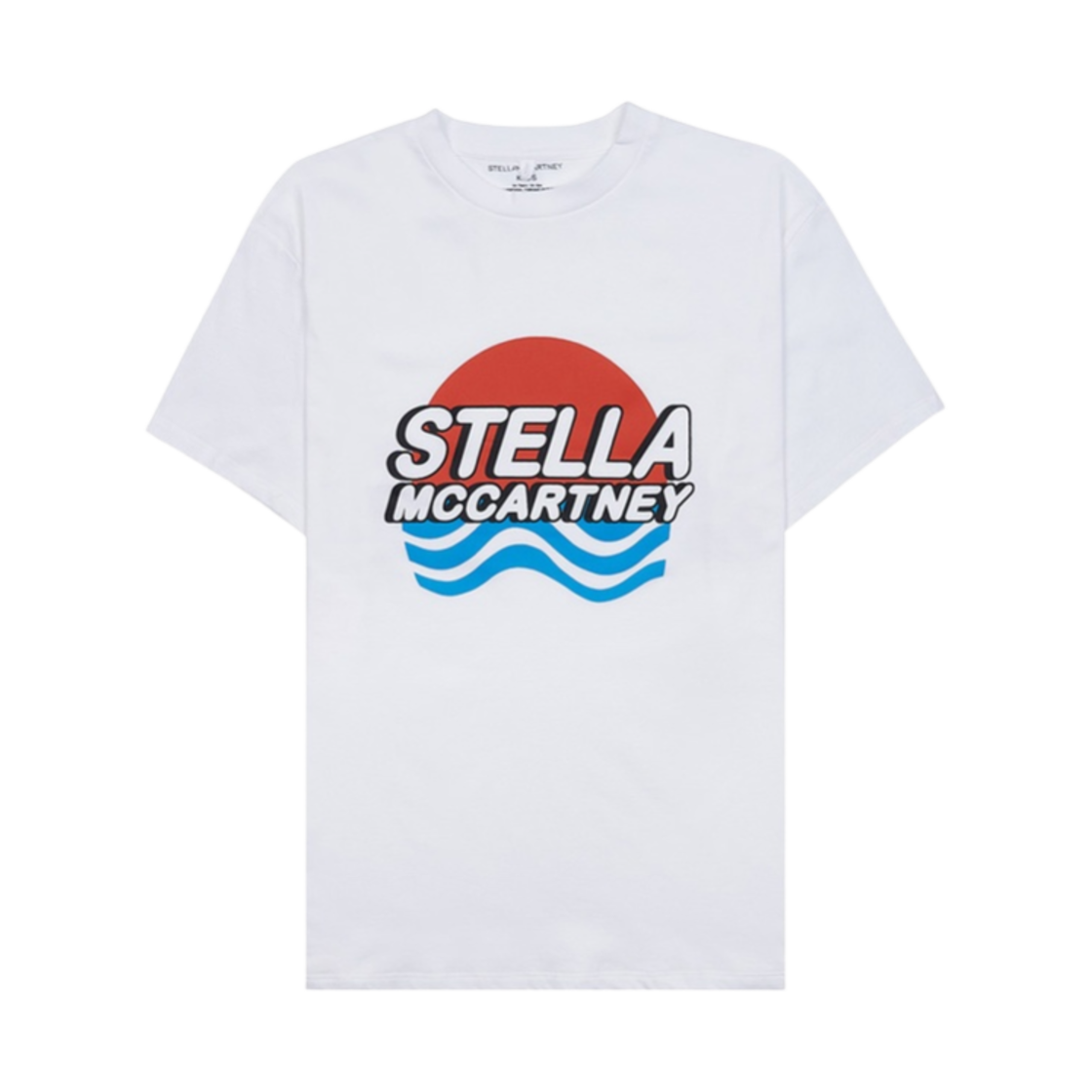 TU8S21Z0434100 (Kids) Stella McCartney Logo Print Cotton T-Shirt White