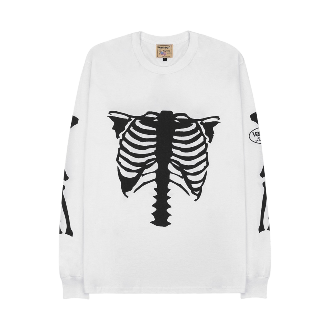 밴슨 T19 롱슬리브 티셔츠 화이트(Vanson T19 LS T-Shirt White)