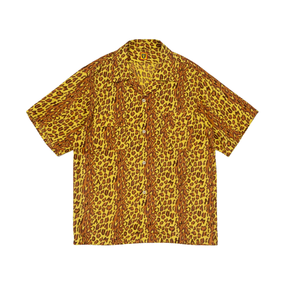 HM27SH021 Human Made Leopard Aloha Shirt Yellow