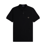 Fred Perry M6000 Plain Fred Perry Shirt Black/Warm Stone