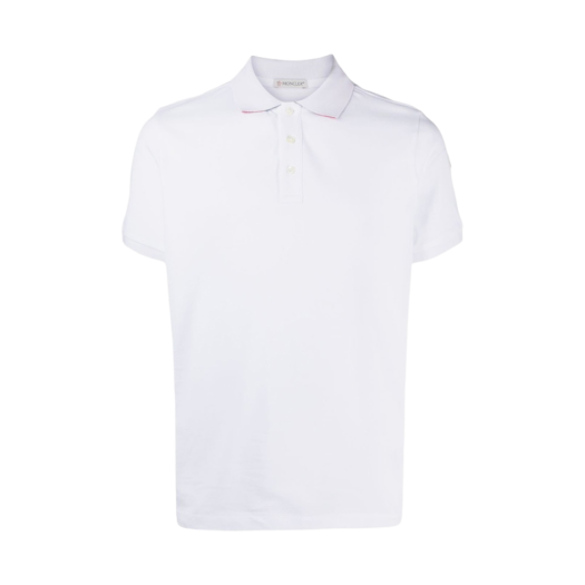 Moncler Logo Polo Shirt White - 22SS