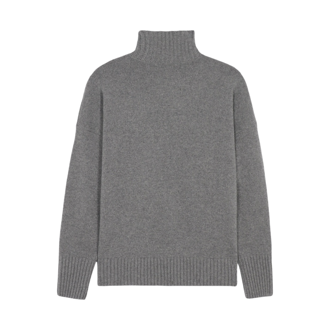 메종 키츠네 폭스 헤드 오버사이즈 하이 넥 풀오버 니트 다크 그레이(Maison Kitsune Fox Head Oversize High Neck Pullover Knit Dark Grey) - 2