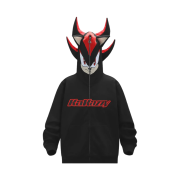 Kakazzy Full Zip Hoodie Sonic Shadow the Hedgehog Black