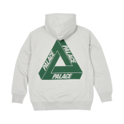 Palace Tri-Puff Print Zip Hood Grey Marl - 23SS