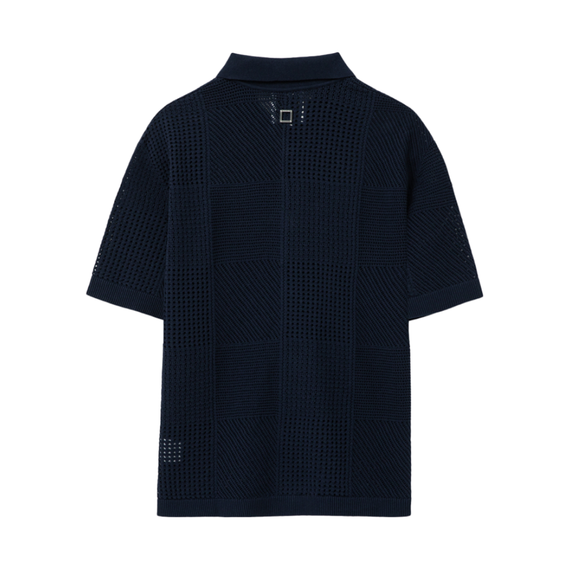 우영미 크로셰 숏슬리브 가디건 네이비 - 25SS(Wooyoungmi Crochet Short Sleeve Cardigan Navy - 25SS) - 2