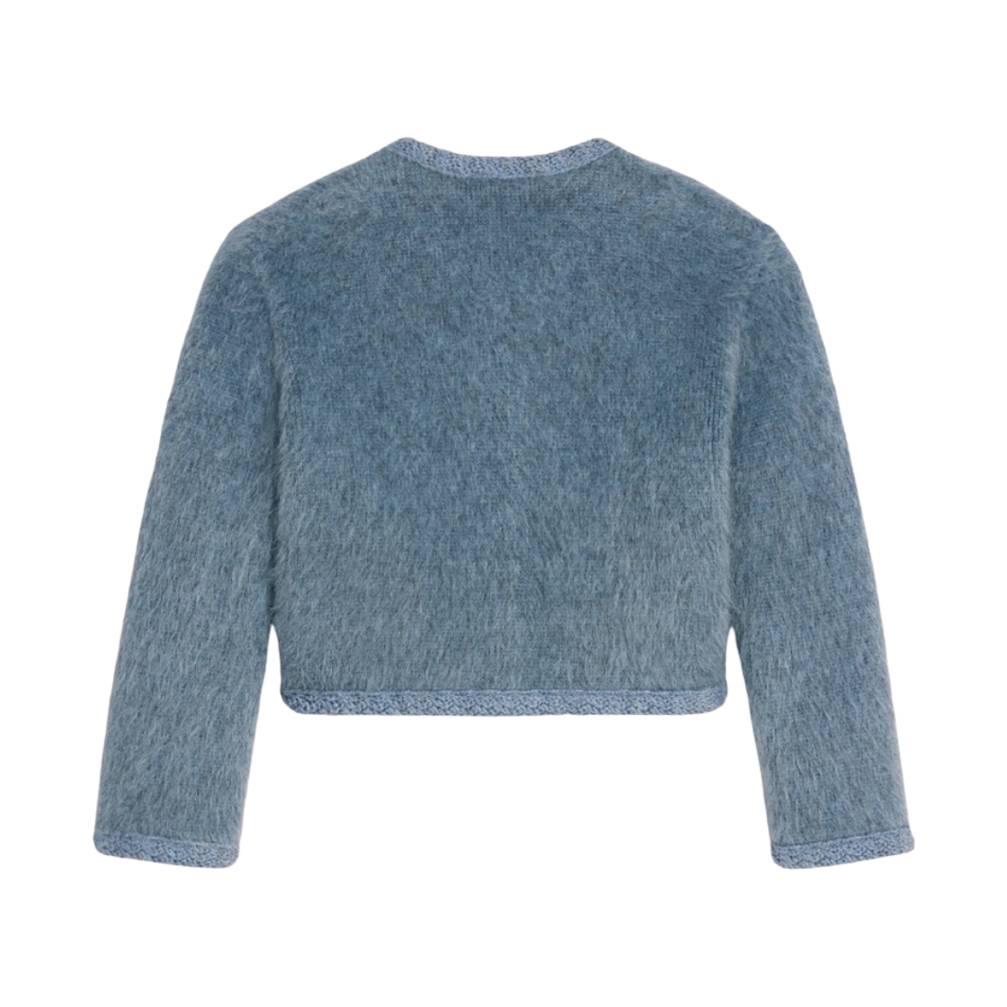 (W) 셀린느 브러쉬드 모헤어 가디건 블루((W) Celine Cardigan in Brushed Mohair Blue) - 2