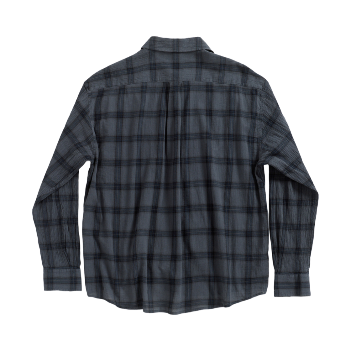 해칭룸 클래식 셔츠 오버 다이드 체크 다크 네이비(Hatchingroom Classic Shirt Over Dyed Check Dark Navy) - 2