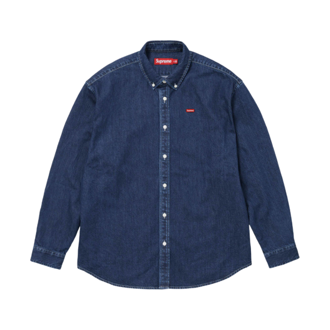 슈프림 스몰 박스 셔츠 린스드 데님 - 24FW(Supreme Small Box Shirt Rinsed Denim - 24FW)