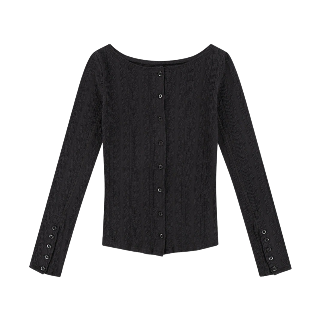 코이세이오 투웨이 롱슬리브 티셔츠 차콜