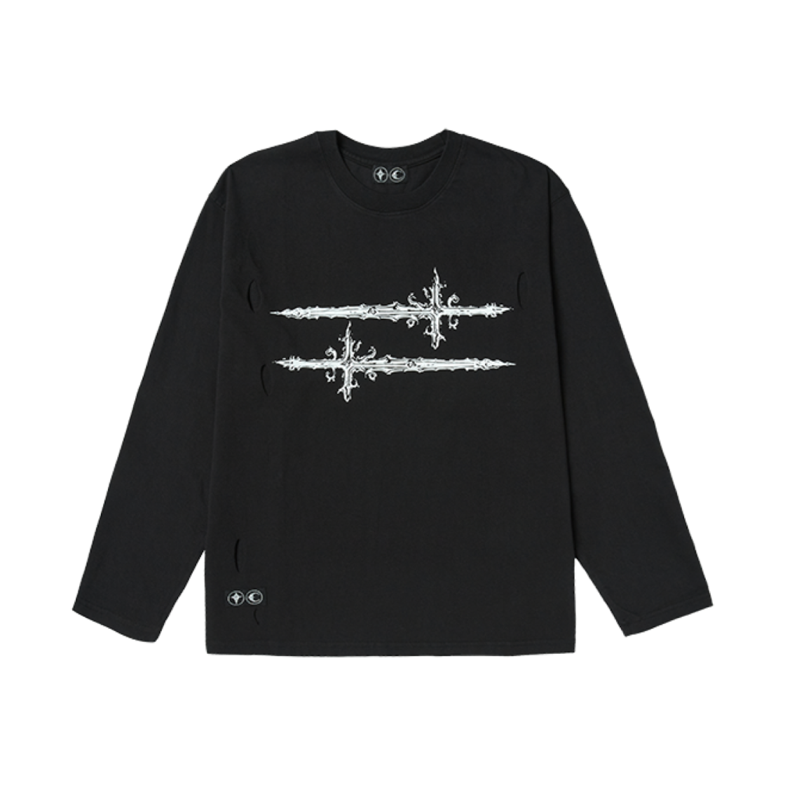 ★韓国の人気★【THUG CLUB】★Cross T Long Sleev.e★ 떠그 클럽 크로스 T 롱슬리브 블랙 | Thug Club | KREAM