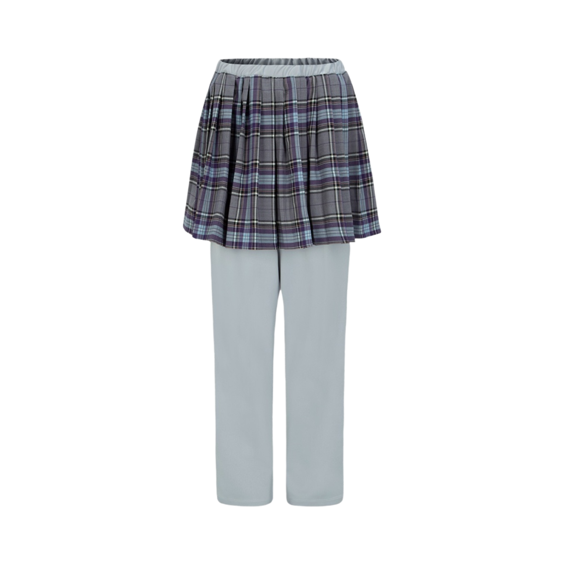 (W) 라즈베리파이 스커트 저지 팬츠 체크 바이올렛((W) Raspberrypie Skirt Jersey Pants Check Violet)