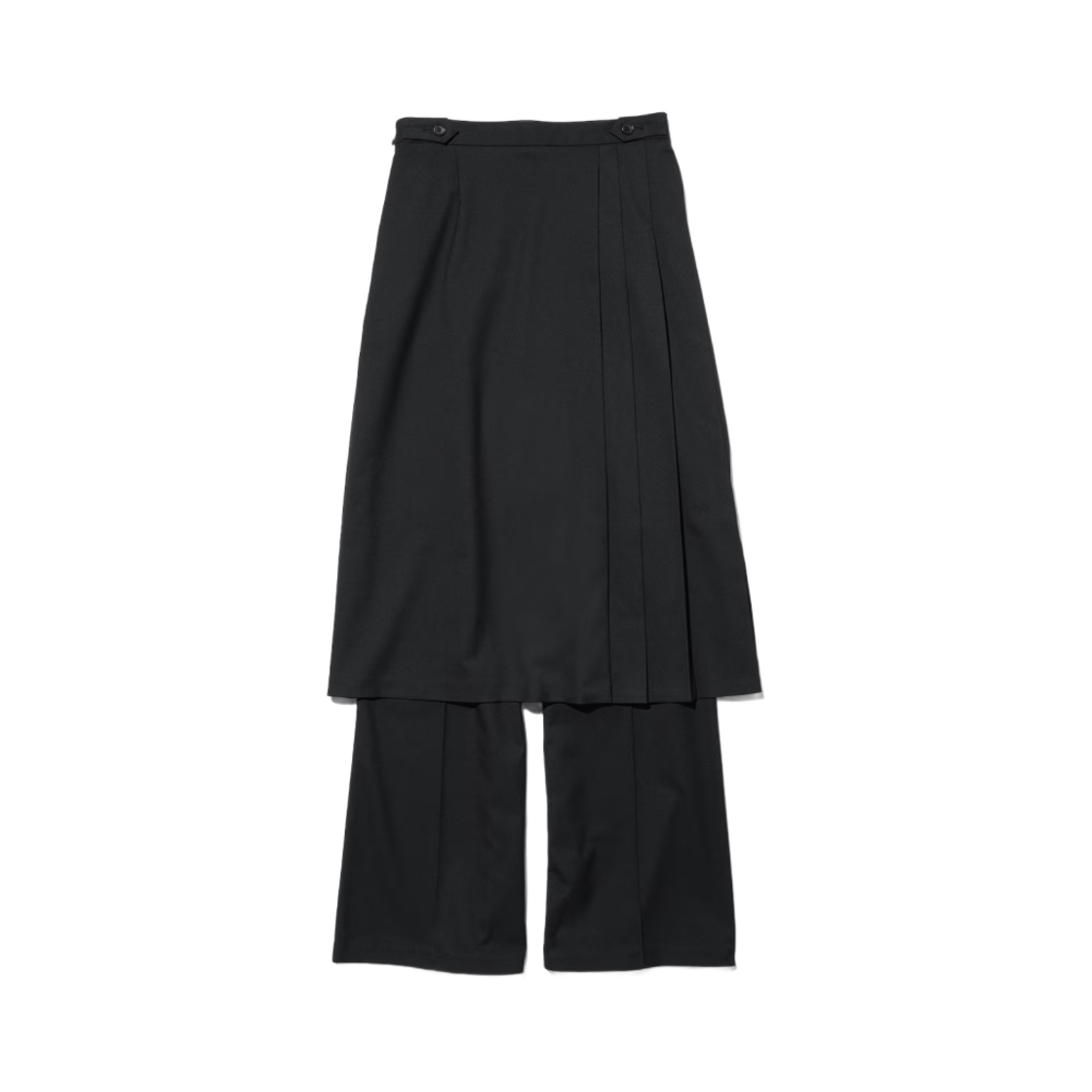 352463-09 (W) GU x Rokh 2 Piece Skirt Pants Black - JP