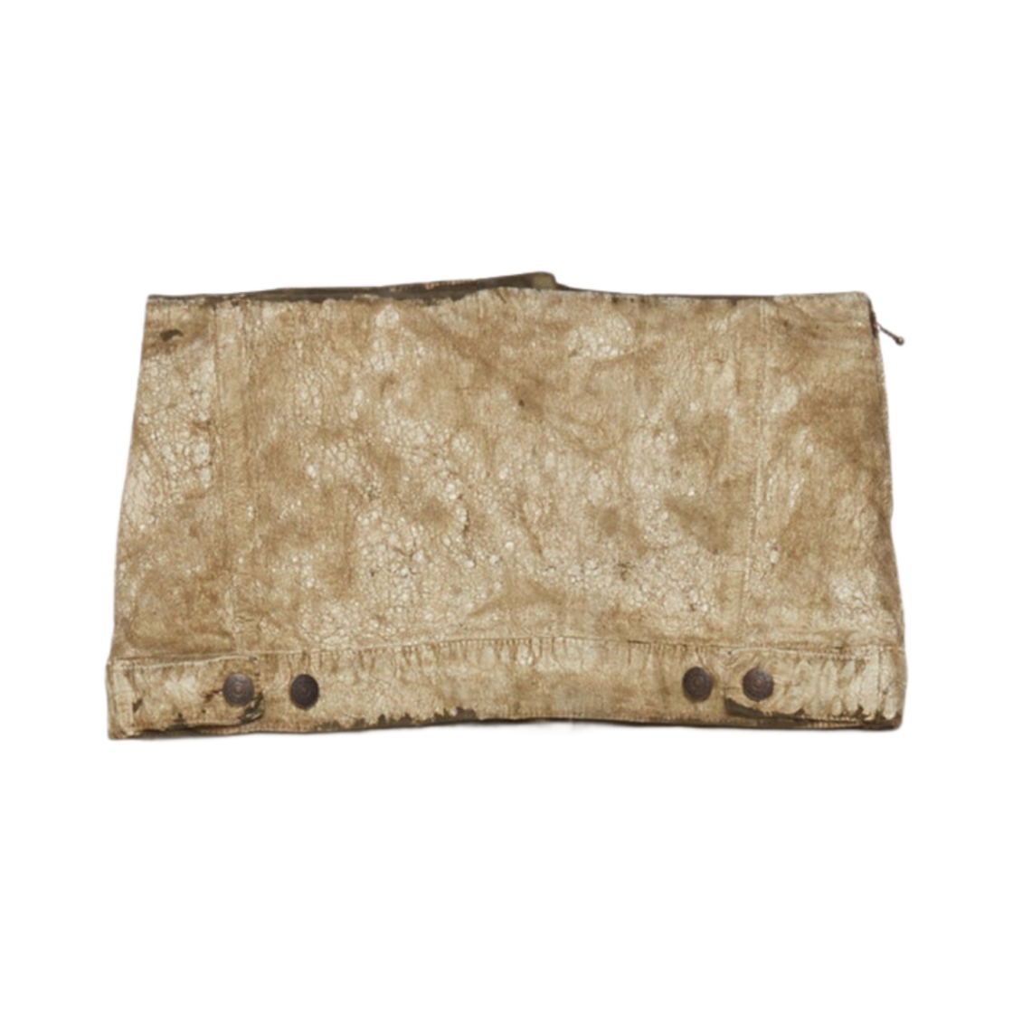 (W) 아크네 스튜디오 마이크로 데님 스커트 다크 그린 화이트