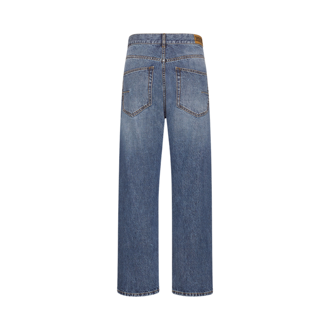 (W) 디올 8 보이프렌드 진 D01 블루 스톤워시드 데님((W) Dior 8 Boyfriend Jeans D01 Blue Stonewashed Denim) - 2