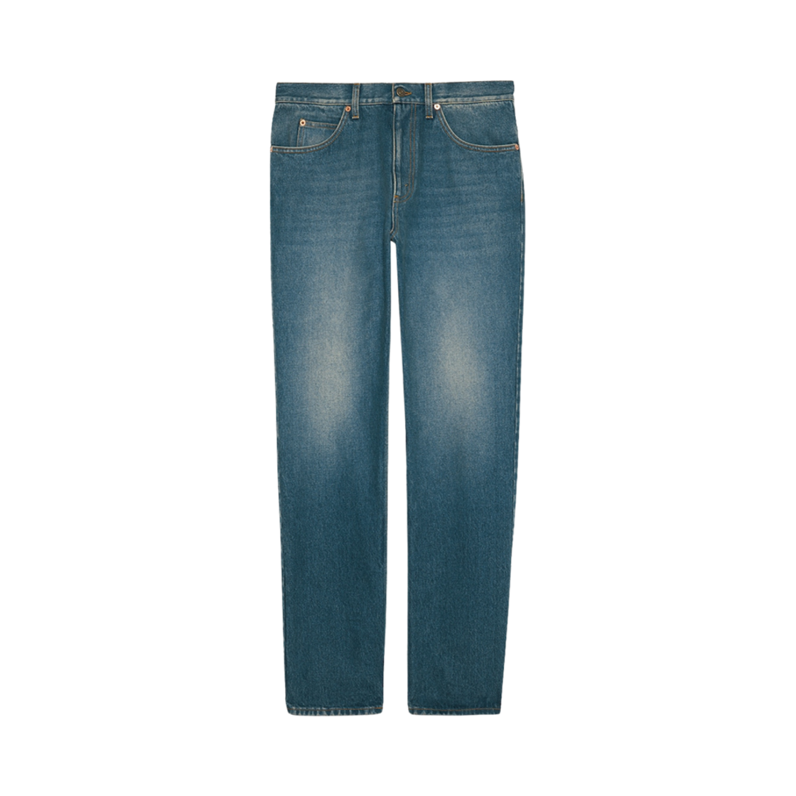 구찌 레귤러 핏 워시드 진 블루(Gucci Regular Fit Washed Jeans Blue) - 1