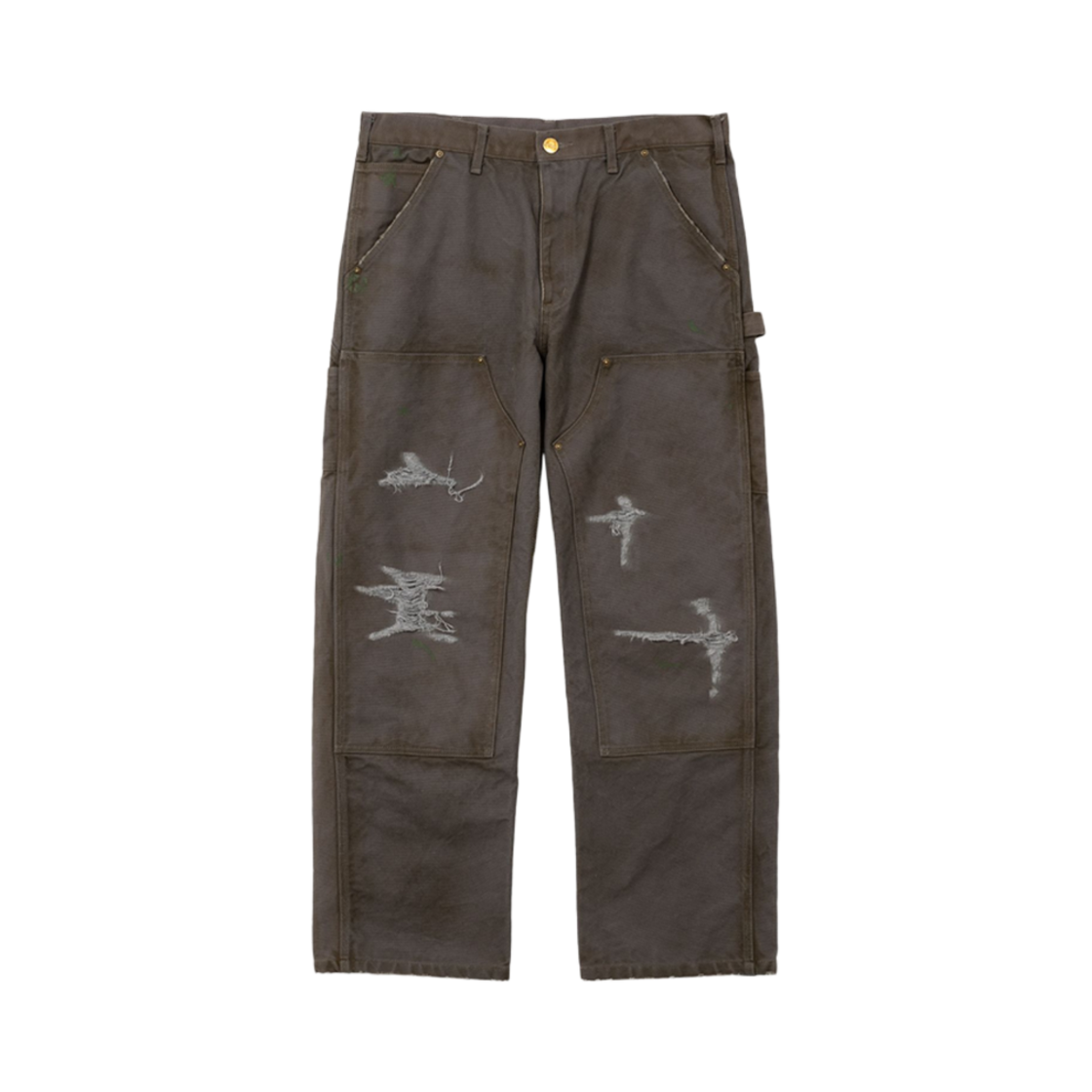 G11PT026 Kamiya Boro Painter Pants Gray