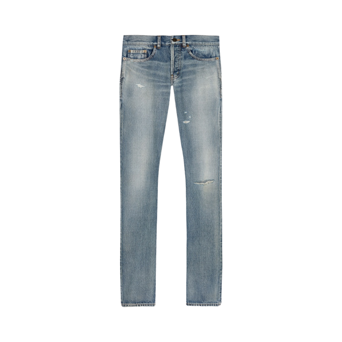 생로랑 슬림핏 데님 진 산타 모니카 블루