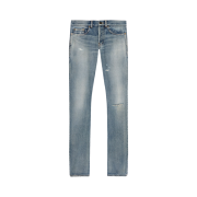 Saint Laurent Slim Fit Jeans in Denim Santa Monica Blue