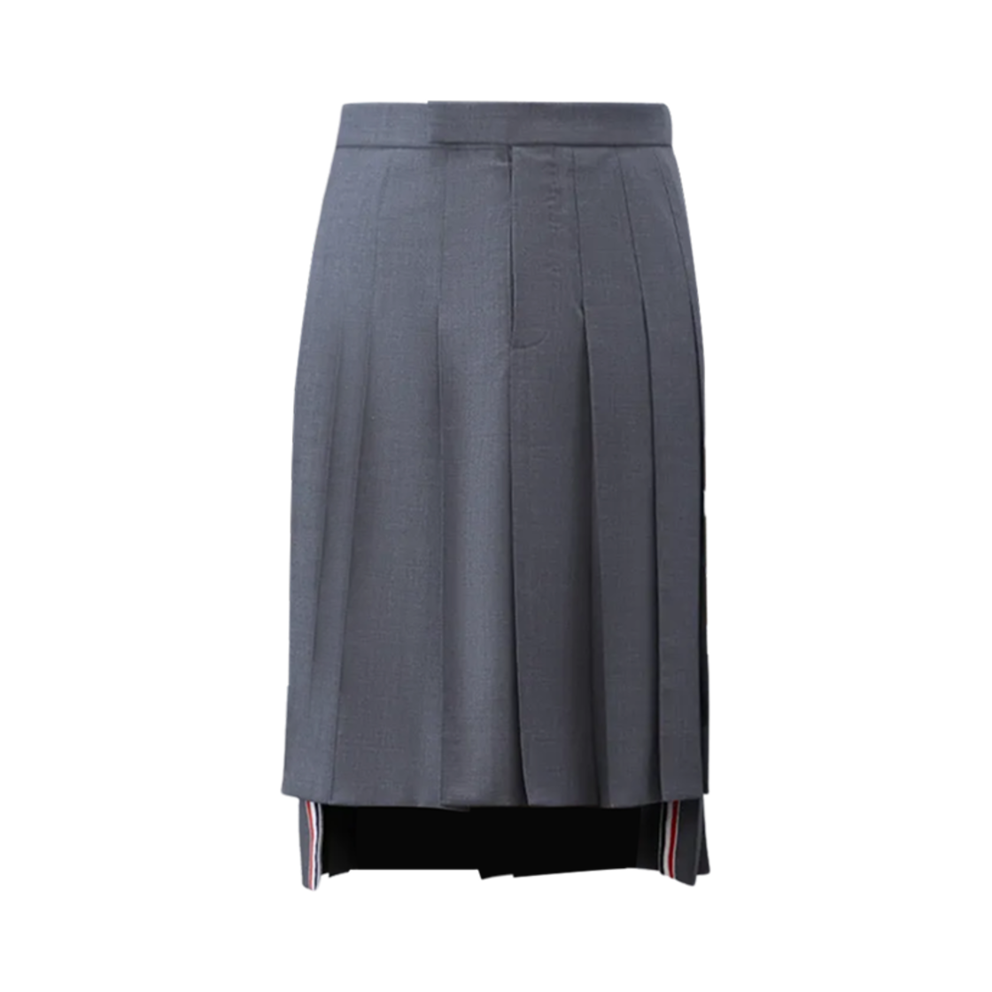 톰브라운 하이 로우 헴 플리츠 스커트 다크 그레이(Thom Browne High Low Hem Pleated Skirt Dark Grey) - 1