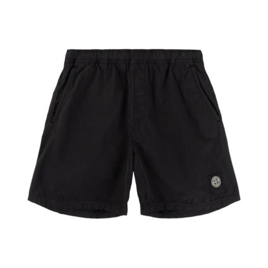 Stone Island B0946 Brushed Cotton Swimming Trunk Black - 21SS