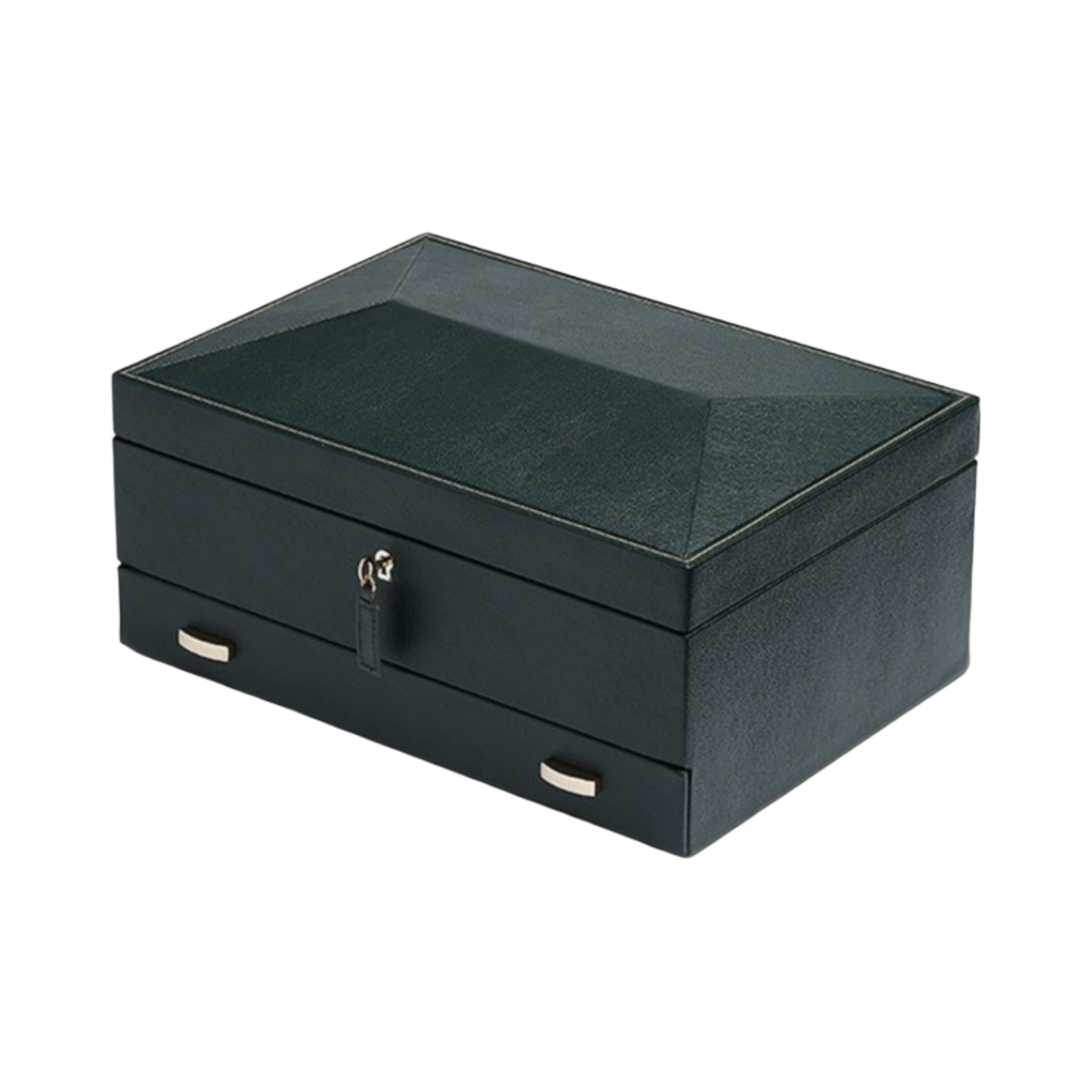 울프 1834 브리티쉬 레이싱 10 피스 워치 박스 스토리지 그린(Wolf 1834 British Racing 10 piece Watch Box with Storage Green)