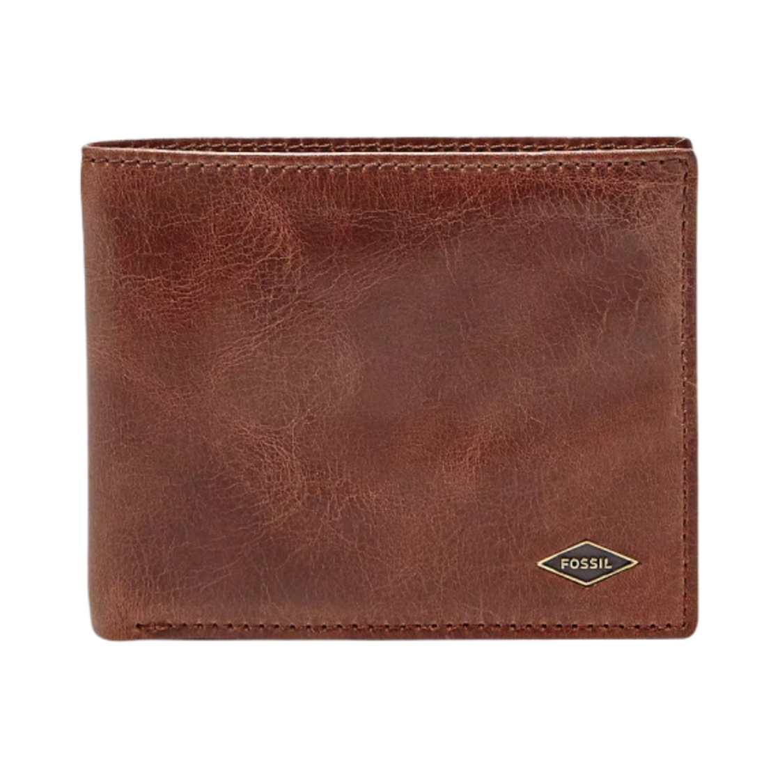 파슬 라이언 레더 RFID 플립 ID 반지갑 다크 브라운(Fossil Ryan Leather RFID Flip ID Bifold Wallet Dark Brown)