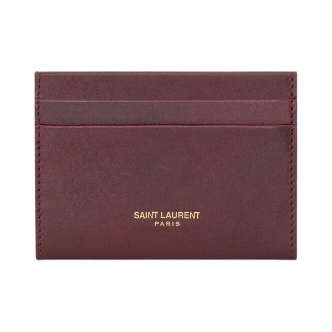 생로랑 레터 월렛 레더 핫 와인(Saint Laurent Letter Wallet in Leather Hot Wine) - 2