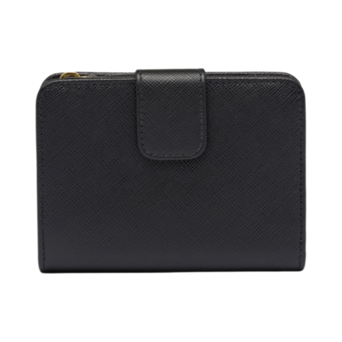 프라다 사피아노 메탈 로고 반지갑 블랙(Prada Saffiano Metal Logo Wallet Black) - 4