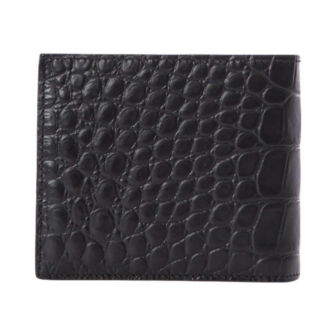 발렌시아가 세미 매트 엠보스 크로커다일 카프스킨 캐쉬 스퀘어 코인 반지갑 블랙(Balenciaga Semi Matt Embossed Crocodile Calfskin Cash Squarer Folded Coin Wallet Black) - 3