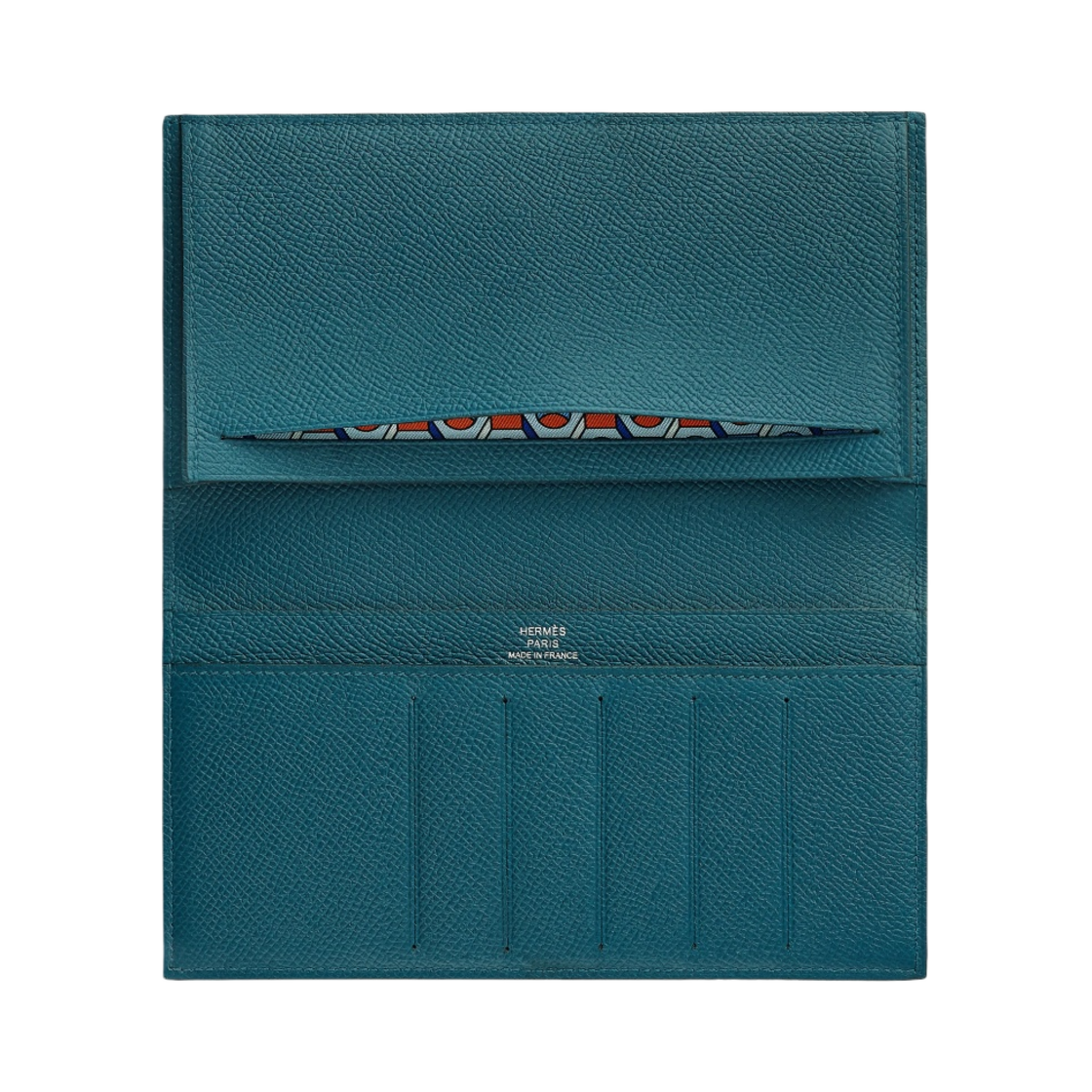 에르메스 시티즌 트윌 장지갑 엡송 & 콜베르 오랑쥬 씨엘(Hermes Citizen Twill Long Wallet Epsom & Colvert Orange Ciel) - 2