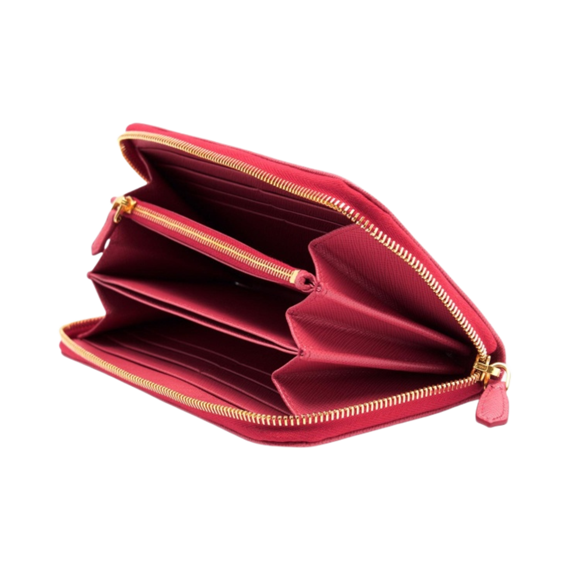 프라다 사피아노 메탈 로고 장지갑 피오니 핑크(Prada Saffiano Metal Logo Wallet Peony Pink) - 2