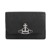 Vivienne Westwood Saffiano Cow Leather Card Holder Black