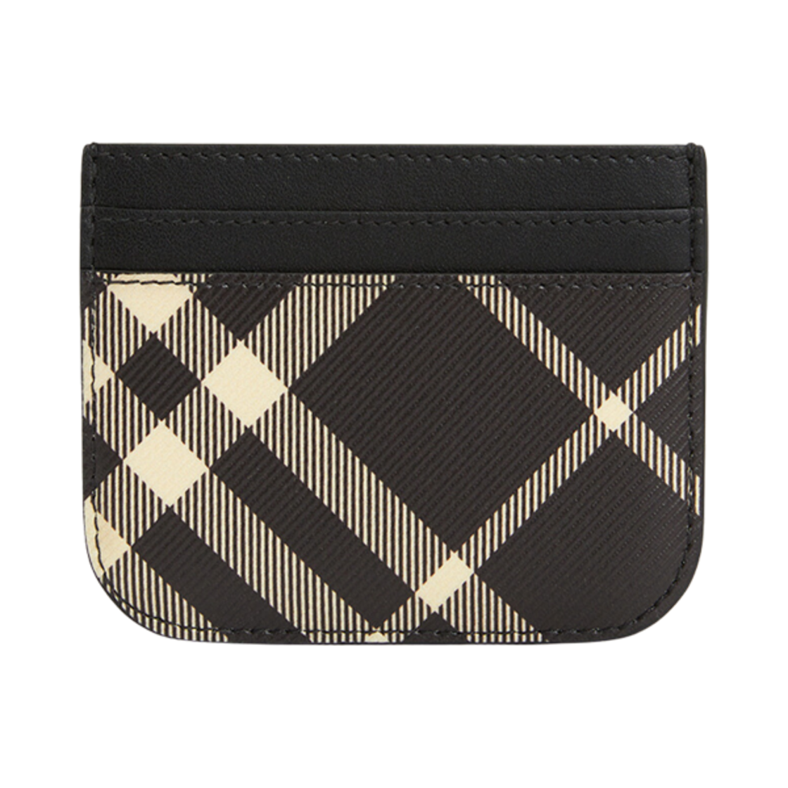 8095129 Burberry Sandon Vintage Check Print Card Holder Black