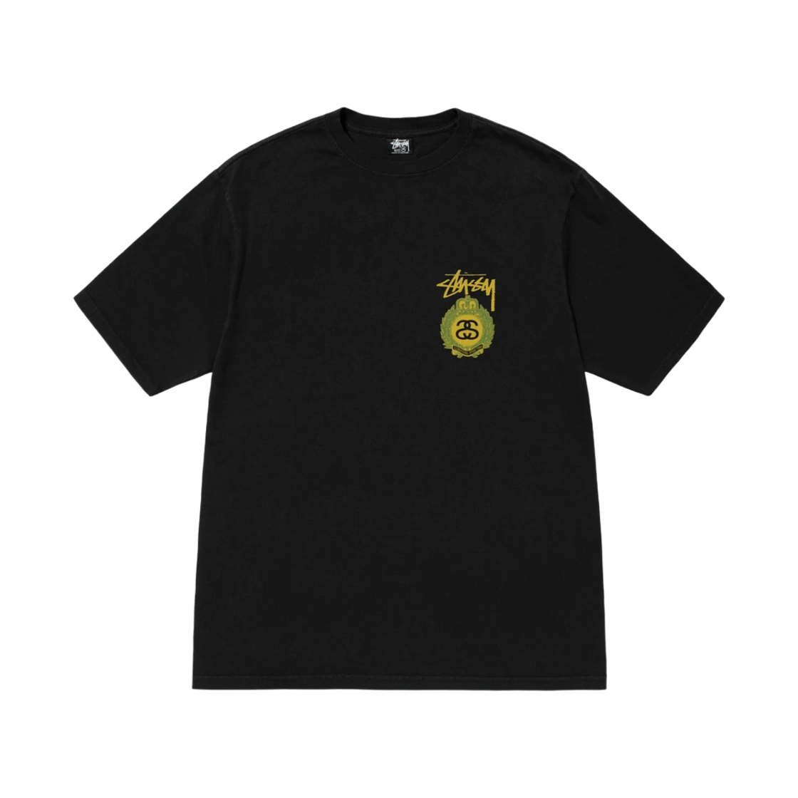 스투시 크라운 리쓰 피그먼트 다이드 티셔츠 블랙(Stussy Crown Wreath Pigment Dyed T-Shirt Black) - 2