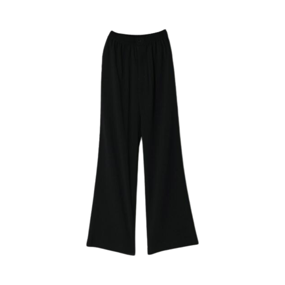 (W) 하이크 스트레치 와이드 레그 팬츠 블랙((W) Hyke Stretch Wide Leg Pants Black)