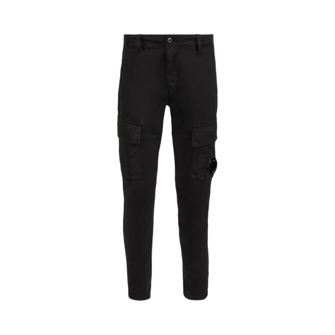 14CKPA070B005400G999 (Kids) C.P. Company U16 Stretch Gabardine Cargo Pants Black - 23SS