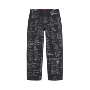 Supreme Gonz Poems Chino Pants Black - 23SS