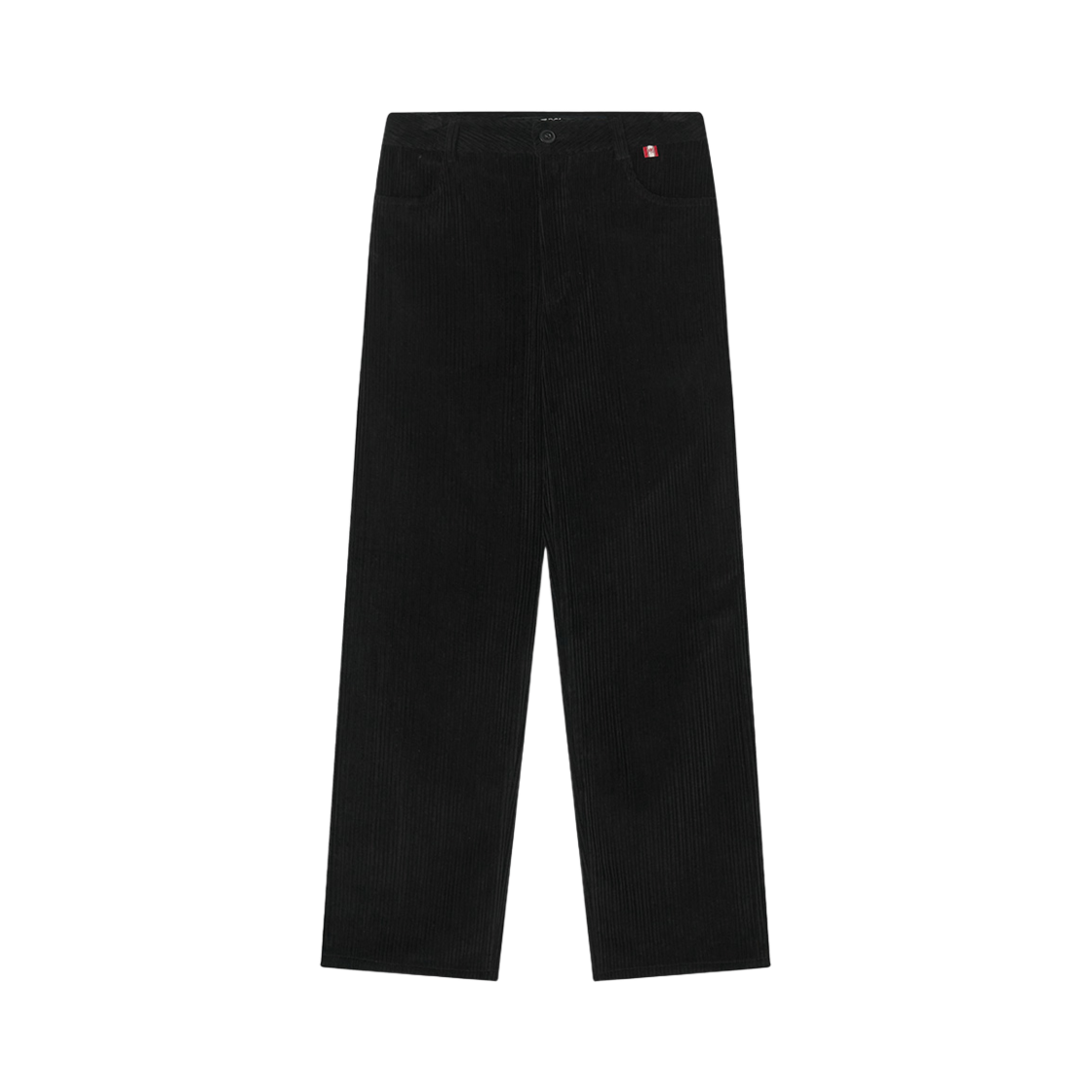 LPT-ST-CORD-BK Menasoo Corduroy Straight Pants Black