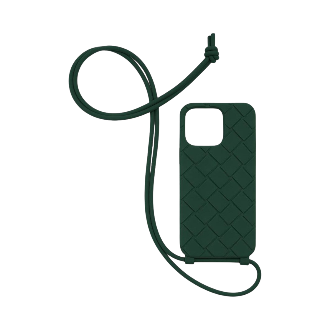 보테가 베네타 아이폰 14 프로 맥스 케이스 온 스트랩 에메랄드 그린(Bottega Veneta iPhone 14 Pro Max Case On Strap Emerald Green)