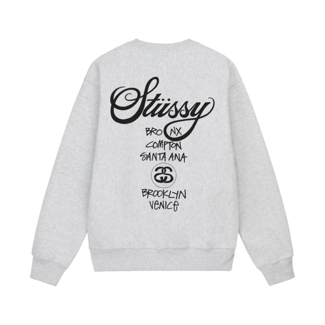 스투시 월드투어 크루넥 애쉬 헤더 2023(Stussy World Tour Crew Ash Heather 2023) - 2