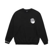Malbon Golf Cooper Crewneck Sweatshirt Black
