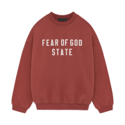 Essentials Heavy Fleece Crewneck Crimson - 24FW