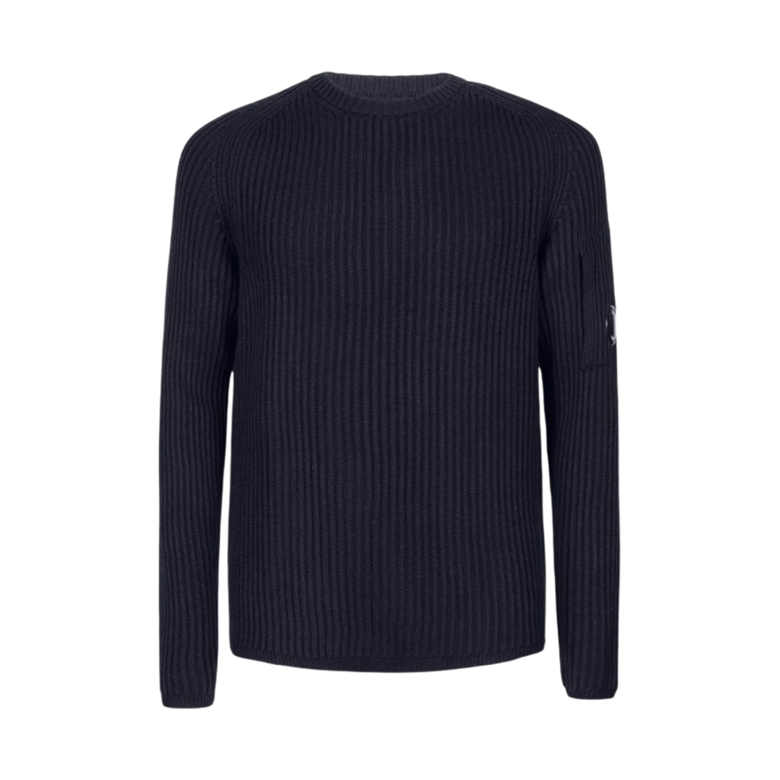 C.P. 컴퍼니 메리노 울 크루넥 스웨터 이클립스 블루 - 22FW(C.P. Company Merino Wool Crewneck Sweater Eclipse Blue - 22FW) - 1