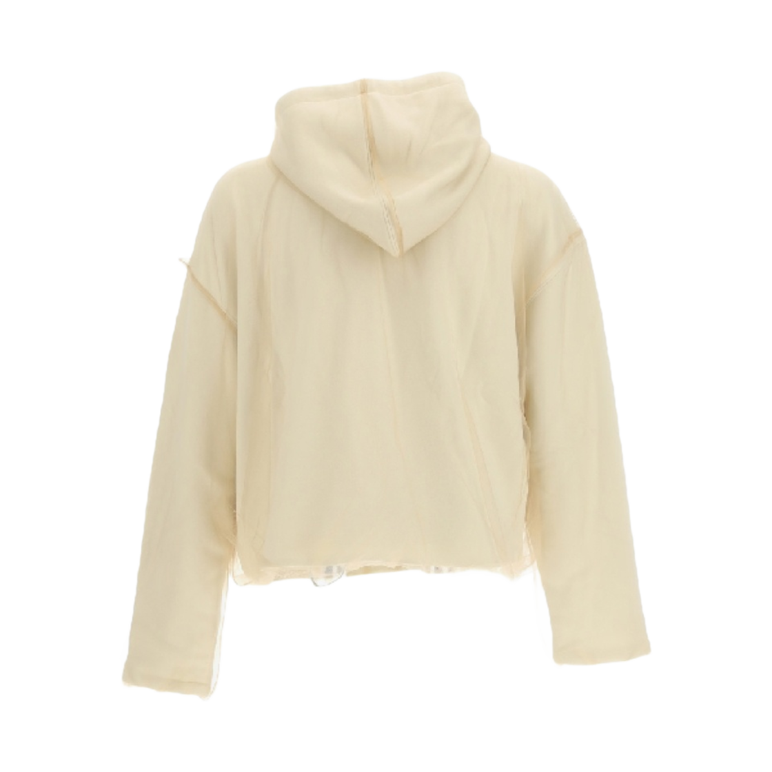 아미 빅 하트 로고 자수 후드 샴페인 아이보리(AMI de Coeur Embroidery Hoodie Champagne Ivory) - 2