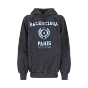 Balenciaga Oversized College 1917 Hoodie Blue