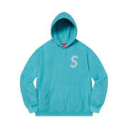 Supreme Swarovski S Logo Hooded Sweatshirt Light Aqua - 21SS