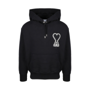 AMI de Coeur Hoodie Black White