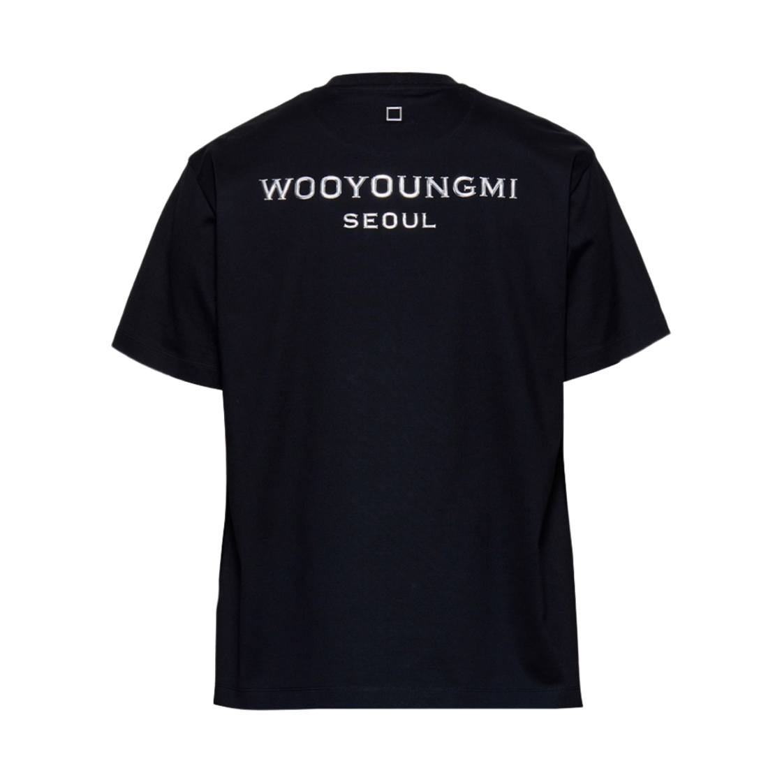 우영미 서울 엠보싱 백로고 티셔츠 블랙 - 23FW | Wooyoungmi 우영미 서울 엠보싱 백로고 티셔츠 블랙 - 23FW | Wooyoungmi
