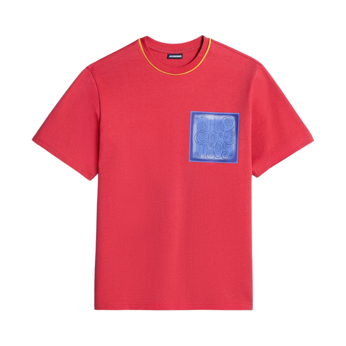 자크뮈스 르 티셔츠 듀엘로 모자이크 프린트 숏슬리브 티셔츠 프린트 모자이크 레드(Jacquemus Le T-Shirt Duelo Mosaic Print Short Sleeve T-Shirt Print Mosaique Red) - 1