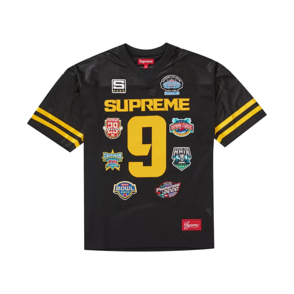 슈프림 챔피언쉽 자수 풋볼 저지 블랙 - 23FW